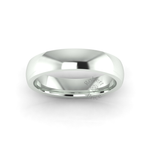 Classic Deluxe Wedding Ring in 9ct White Gold (5mm)