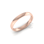 Classic Standard Wedding Ring in 18ct Rose Gold (3mm)