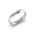 Classic Standard Wedding Ring in 18ct White Gold (3.5mm)