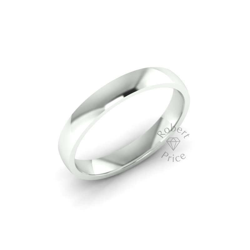 Classic Standard Wedding Ring in 9ct White Gold (3.5mm)