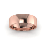Classic Standard Wedding Ring in 9ct Rose Gold (7mm)