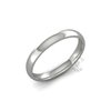 Classic Heavy Wedding Ring in 18ct White Gold (3mm)