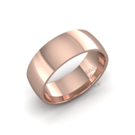 Classic Heavy Wedding Ring in 18ct Rose Gold (8mm)