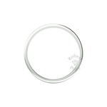 Flat Court Standard Wedding Ring in 9ct White Gold (3mm)