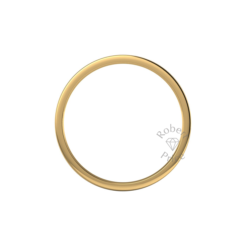 Flat Court Standard Wedding Ring in 18ct Yellow Gold (3mm)