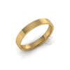Flat Court Standard Wedding Ring in 18ct Yellow Gold (3.5mm)