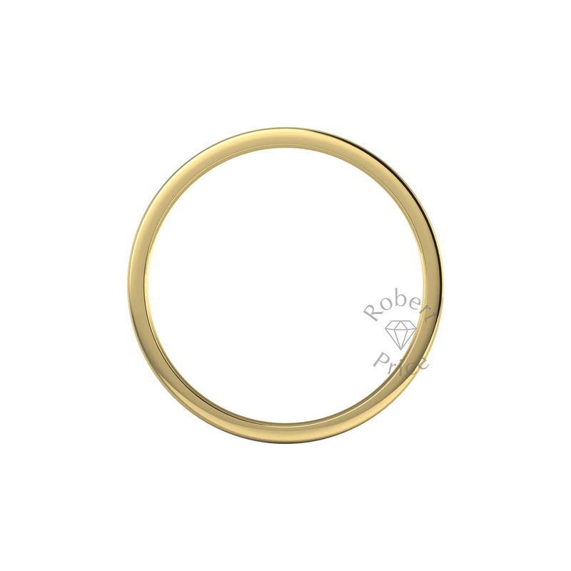 Flat Court Standard Wedding Ring in 9ct Yellow Gold (3.5mm)