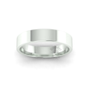 Flat Court Standard Wedding Ring in 9ct White Gold (5mm)