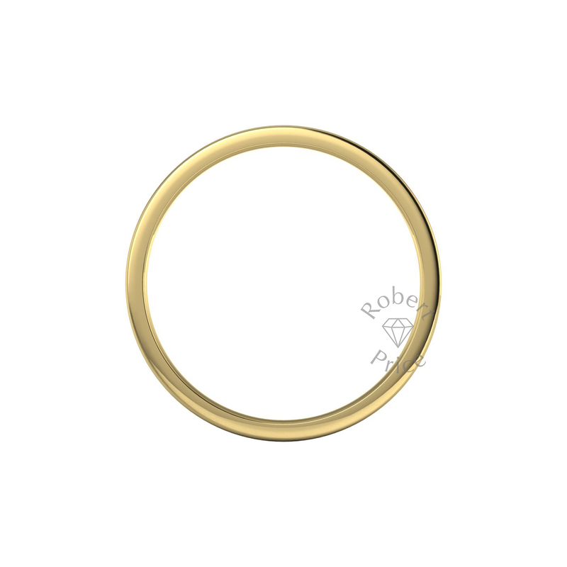 Flat Court Standard Wedding Ring in 9ct Yellow Gold (5mm)