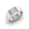 Flat Court Standard Wedding Ring in 18ct White Gold (8mm)