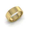 Flat Court Standard Wedding Ring in 9ct Yellow Gold (8mm)