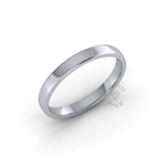 Soft Court Standard Wedding Ring in Platinum (3mm)