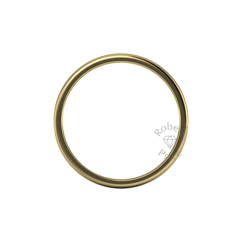 Soft Court Standard Wedding Ring in 9ct Yellow Gold (3mm)