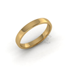 Soft Court Standard Wedding Ring in 18ct Yellow Gold (3.5mm)