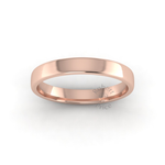 Soft Court Standard Wedding Ring in 18ct Rose Gold (3.5mm)