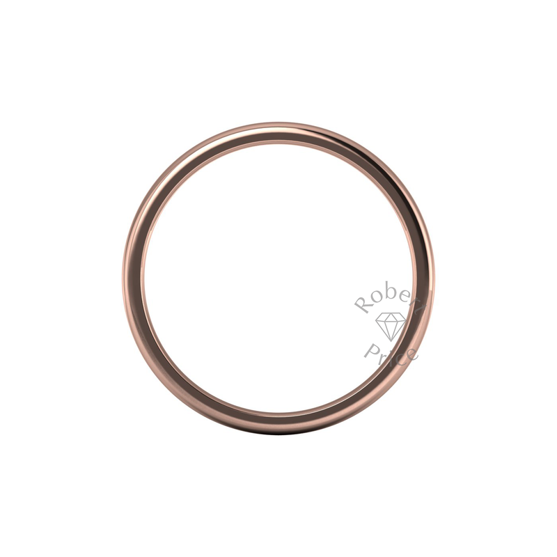 Soft Court Standard Wedding Ring in 9ct Rose Gold (5mm)