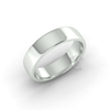 Soft Court Standard Wedding Ring in 9ct White Gold (6mm)