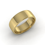 Soft Court Standard Wedding Ring in 9ct Yellow Gold (8mm)
