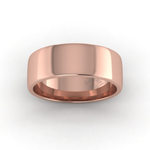 Soft Court Standard Wedding Ring in 9ct Rose Gold (8mm)