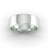 Soft Court Standard Wedding Ring in 9ct White Gold (8mm)