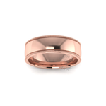 Millgrain Wedding Ring in 9ct Rose Gold (6mm)