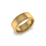 Millgrain Wedding Ring in 18ct Yellow Gold (7mm)