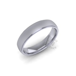 Two Tone Wedding Ring in Platinum (5mm)