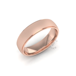 Two Tone Wedding Ring in 18ct Rose Gold (6mm)