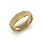 Two Tone Wedding Ring in 9ct Yellow Gold (6mm)