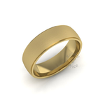 Two Tone Wedding Ring in 9ct Yellow Gold (7mm)