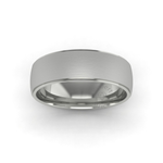 Two Tone Wedding Ring in 18ct White Gold (7mm)