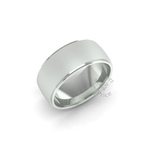 Two Tone Wedding Ring in 9ct White Gold (8mm)