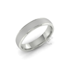 Two Tone Grooved Wedding Ring in 18ct White Gold (5mm)