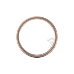 Two Tone Grooved Wedding Ring in 18ct Rose Gold (5mm)