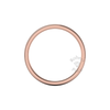 Two Tone Grooved Wedding Ring in 9ct Rose Gold (5mm)