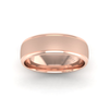 Two Tone Grooved Wedding Ring in 18ct Rose Gold (7mm)