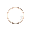 Two Tone Grooved Wedding Ring in 18ct Rose Gold (7mm)