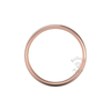 Two Tone Grooved Wedding Ring in 9ct Rose Gold (7mm)