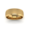Two Tone Grooved Wedding Ring in 18ct Yellow Gold (8mm)