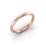 Classic Deluxe Wedding Ring in 9ct Rose Gold (2mm)