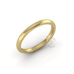 Classic Deluxe Wedding Ring in 9ct Yellow Gold (2mm)