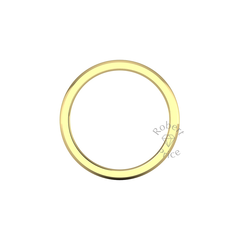 Classic Deluxe Wedding Ring in 9ct Yellow Gold (2mm)