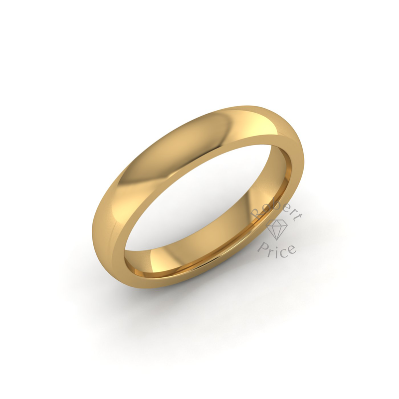 Classic Deluxe Wedding Ring in 18ct Yellow Gold (3.5mm)
