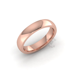 Classic Deluxe Wedding Ring in 9ct Rose Gold (4mm)