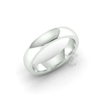 Classic Deluxe Wedding Ring in 9ct White Gold (4mm)