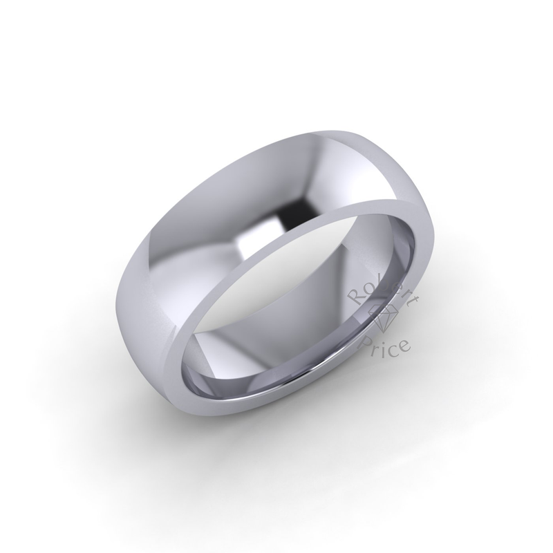 Classic Deluxe Wedding Ring in Platinum (6mm)