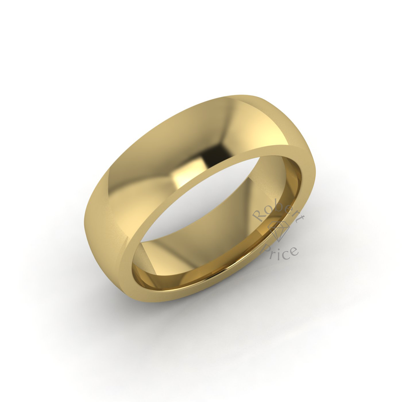 Classic Deluxe Wedding Ring in 9ct Yellow Gold (6mm)