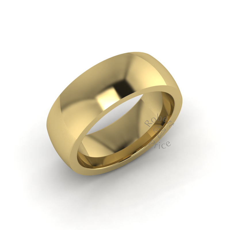 Classic Deluxe Wedding Ring in 9ct Yellow Gold (7mm)