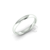 Classic Standard Wedding Ring in 9ct White Gold (2.5mm)