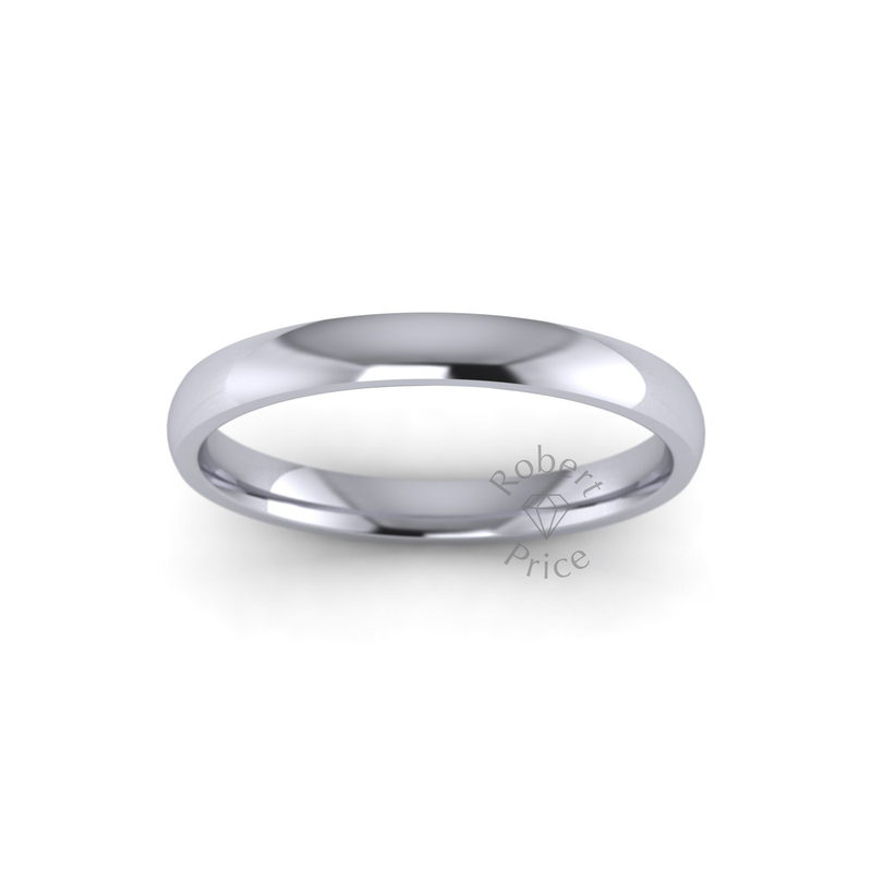 Classic Standard Wedding Ring in Platinum (2.5mm)
